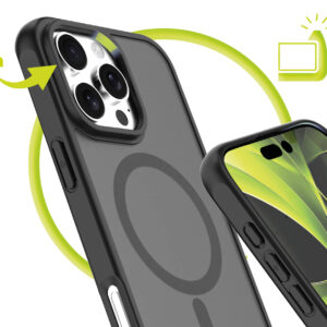 Mobile Origin Hybrid MagSafe dėklas, matinės juodos spalvos - Apple iPhone 16 Pro Max - Image 6