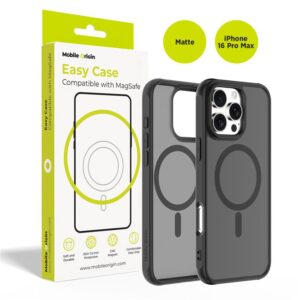 Mobile Origin Hybrid MagSafe dėklas, matinės juodos spalvos - Apple iPhone 16 Pro Max