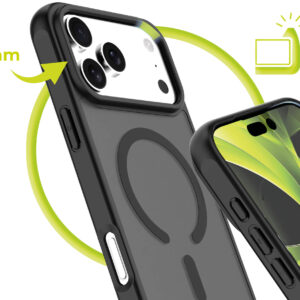 Mobile Origin Hybrid MagSafe dėklas, matinės juodos spalvos - Apple iPhone 17 Pro Max - Image 42