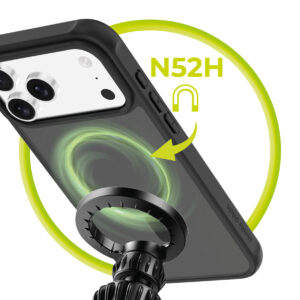 Mobile Origin Hybrid MagSafe dėklas, matinės juodos spalvos - Apple iPhone 17 Pro Max - Image 17