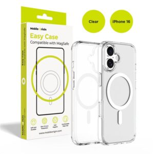 Mobile Origin Hybrid MagSafe dėklas, skaidrus - Apple iPhone 16