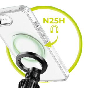 Mobile Origin Hybrid MagSafe dėklas, skaidrus - Apple iPhone 17e/16e - Image 36