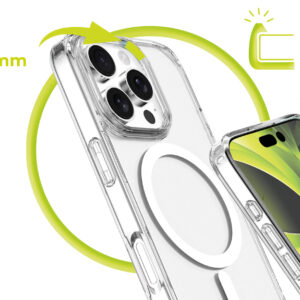 Mobile Origin Hybrid MagSafe dėklas, skaidrus - Apple iPhone 16 Pro - Image 6