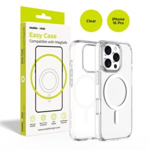 Mobile Origin Hybrid MagSafe dėklas, skaidrus - Apple iPhone 16 Pro