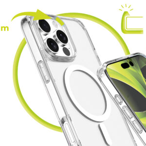 Mobile Origin Hybrid MagSafe dėklas, skaidrus - Apple iPhone 16 Pro Max - Image 15