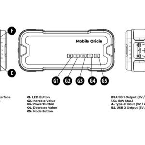 Mobile Origin JumpStarter ir Air Compressor CA1 - Image 6