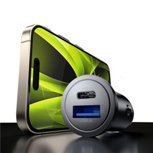 Mobile Origin Metal automobilinis įkroviklis 30W, CA12 -  USB-C, USB-A - Image 13