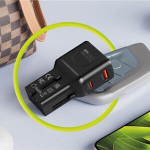 Mobile Origin 35W kelioninis įkroviklis, EU/US/UK/AU PW25, juodos spalvos - Image 11