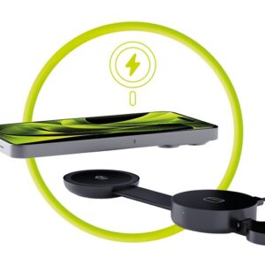 Mobile Origin 3in1 Qi2 25W sulenkiamas Magnetic Pad PW34, juodos spalvos - Image 11