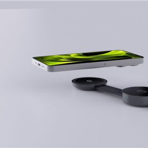 Mobile Origin 3in1 Qi2 25W sulenkiamas Magnetic Pad PW34, juodos spalvos - Image 3