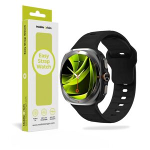 Mobile Origin Easy silikoninė apyrankė Galaxy Watch Ultra 47mm juodos spalvos