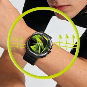 Mobile Origin Easy silikoninė apyrankė Galaxy Watch Ultra 47mm juodos spalvos - Image 6