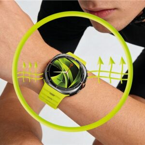 Mobile Origin Easy silikoninė apyrankė Galaxy Watch Ultra 47mm Fluorescence geltonos spalvos - Image 11