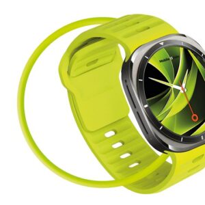 Mobile Origin Easy silikoninė apyrankė Galaxy Watch Ultra 47mm Fluorescence geltonos spalvos - Image 20