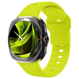 Mobile Origin Easy silikoninė apyrankė Galaxy Watch Ultra 47mm Fluorescence geltonos spalvos - Image 15