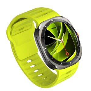 Mobile Origin Easy silikoninė apyrankė Galaxy Watch Ultra 47mm Fluorescence geltonos spalvos - Image 6