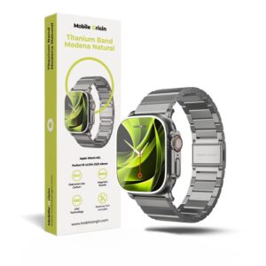 Mobile Origin Titanium Band Modena, natural  - Apple Watch Ultra 49mm