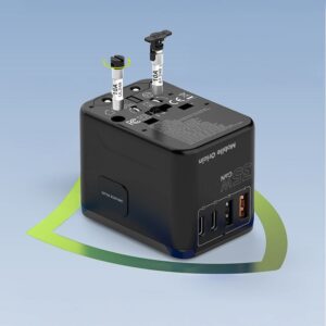 Mobile Origin GaN 35W kelioninis įkroviklis PW4 EU/UK/US/AUS, 3x USB-C + 2x USB-A  - Image 5