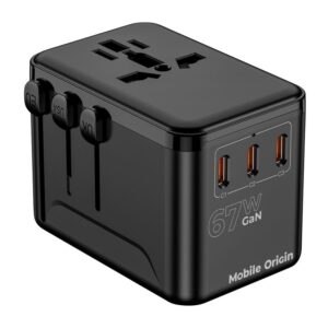 Mobile Origin GaN 67W kelioninis įkroviklis PW5 EU/UK/US/AUS, 3x USB-C + USB-A - Image 15