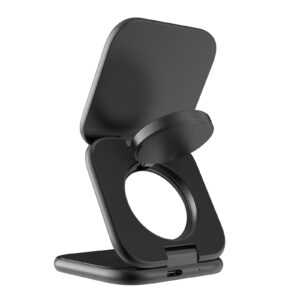 Mobile Origin 3in1 Qi2 25W UltraSlim sulenkiamas įkroviklis PW36 MagSafe Compatible matinės juodos spalvos - Image 11