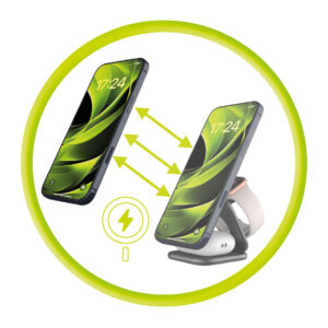 Mobile Origin 3in1 Qi2 25W UltraSlim sulenkiamas įkroviklis PW36 MagSafe Compatible matinės juodos spalvos - Image 19