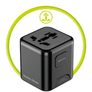 Mobile Origin Universal kelioninis įkroviklis PW30 EU/UK/US/AUS juodos spalvos - Image 4