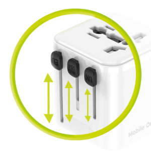 Mobile Origin Universal kelioninis įkroviklis PW30 EU/UK/US/AUS White - Image 16