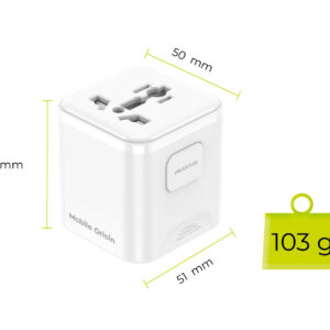 Mobile Origin Universal kelioninis įkroviklis PW30 EU/UK/US/AUS White - Image 9