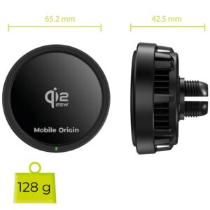 Mobile Origin Qi2 25W belaidis automobilinis įkroviklis CA24 - Image 17