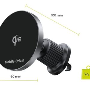 Mobile Origin belaidis Metal automobilinis įkroviklis CA14 - Image 5