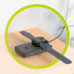 Mobile Origin belaidis Magnetic PowerBank 10000mAh, USB-C ir Lightning kabelis PB11 - Image 7