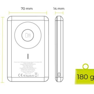 Mobile Origin PowerBank 10000mAh 3in1 belaidis Magnetic PowerBank PB8 - Image 7