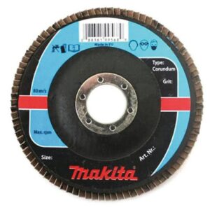 MAKITA LAMELEINIS ŠLIFAVIMO DISKAS CORUNDUM 125x22,23mm P 40 ALIUMINIUI, PLIENUI, METALUI, MEDIENAI