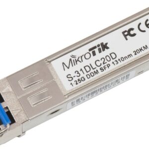 Mikrotik S-31DLC20D tinklo siųstuvų-imtuvų modulis 1250 Mbit/ai SFP 1310 nm