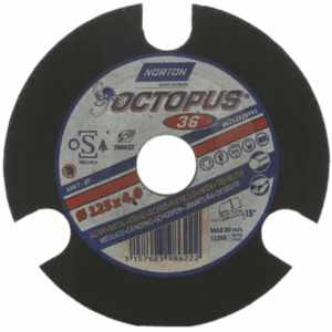 NORTON ŠLIFAVIMO DISKAS 125mm P36 OCTOPUS - Image 1