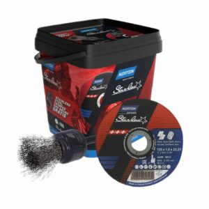 NORTON DISKAS STARLINE 125mmx1,0/100vnt. KAUPAS+TEPTUKINIS ŠEPETYS - Image 1