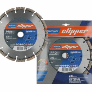 NORTON DEIMANTINIS DISKAS UNIVERSAL 230mm CLIPPER PRO UNIVERSAL LASER
