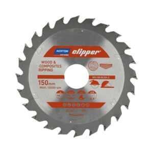 NORTON DISKINIS PJŪKLAS 150mm x 30mm x 24z MEDIENAI IR KOMPOZITAMS ATB (3,6 / 2,6)