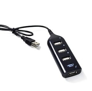 Vakoss TC-234UX sąsajos šakotuvas USB 2.0 Juoda - Image 2