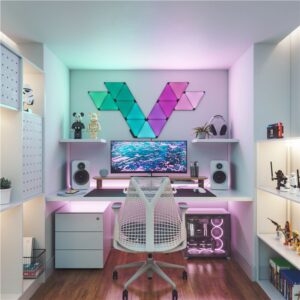 Nanoleaf | Shapes Black Triangles Expansion Pack (3 panels) | 42 W | WiFi - Image 13