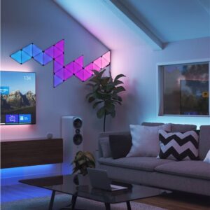 Nanoleaf | Shapes Black Triangles Expansion Pack (3 panels) | 42 W | WiFi - Image 18