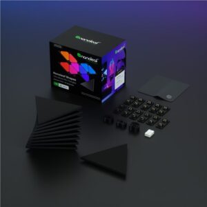 Nanoleaf Shapes Black Mini Triangles Expansion Pack 10PK - Image 2