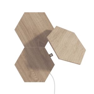 Nanoleaf | Elements Wood Look Hexagons Expansion Pack (3 panels) | Cool White + Warm White - Image 8