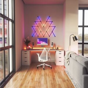 Nanoleaf Lines Skin, matte black 9pcs - Image 7