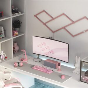 Nanoleaf Lines Skin, matte pink 9pcs - Image 4