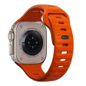 Nomad Sport apyrankė M/L, oranžinės spalvos - Apple Watch Ultra 2/1 (49mm) 9/8/7 (45mm)/6/SE/5/4 (44mm)/3/2/1 (42mm) - Image 3