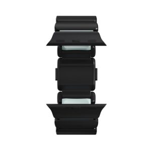 Nomad Stratos apyrankė juodos spalvos Titanium Icy Blue Glow FKM AW 45/46/49mm - Image 20