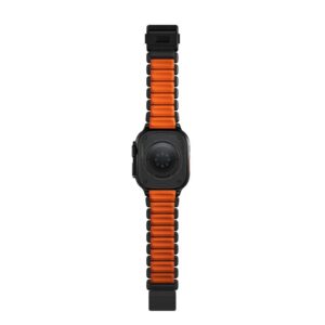 Nomad Stratos apyrankė juodos spalvos Titanium Ultra oranžinės spalvos FKM AW 45/46/49mm - Image 13