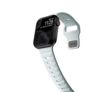 Nomad Sport apyrankė, Ice Blue Glow - Apple Watch 42mm/41mm/40mm/38mm - Image 12