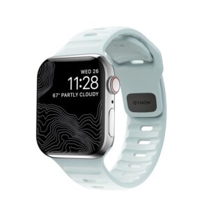 Nomad Sport apyrankė, Ice Blue Glow - Apple Watch 42mm/41mm/40mm/38mm